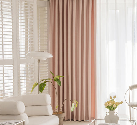 Elegante tenda rosa cipria