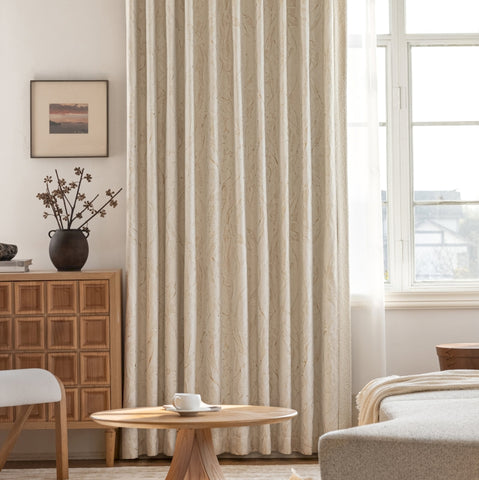 Tenda oscurante effetto marmo dorato testurizzato beige