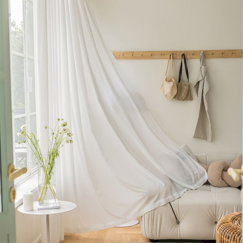 Tenda morbida trasparente per camera da letto