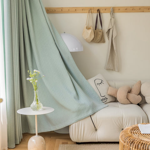 Elegante tenda oscurante con motivo a spiga di grano