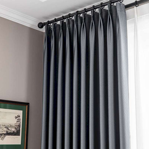 Tenda per camera da letto con effetto griglia strutturata