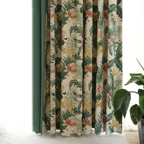 Tende tropicali di eleganza floreale