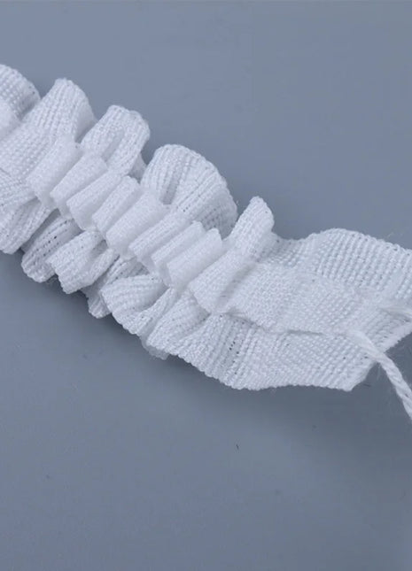 Nastro con volant per tende 10 m x 3 cm