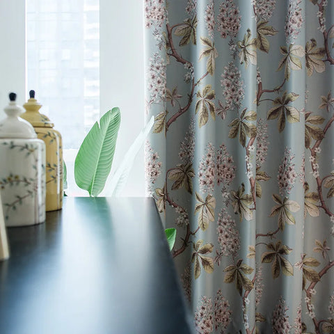 Tenda da camera da letto vintage Nature