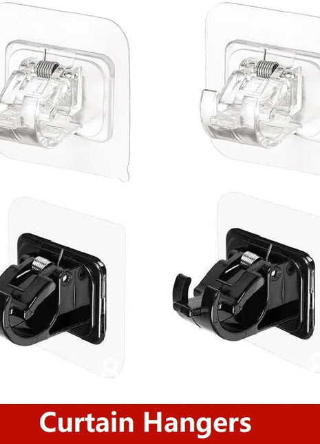 Staffe autoadesive per aste per tende (2-4 pezzi)