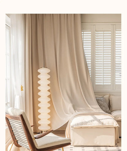 Tenda in stile lino beige