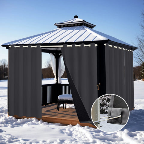 Tenda esterna isolante grigia