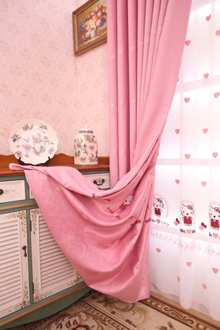 Tenda rosa per la cameretta dei bambini