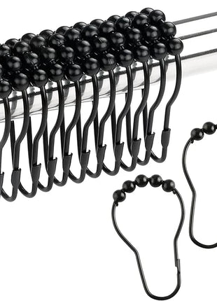 Ganci a sfera in ottone per tende da doccia (12 pezzi)