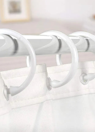 Anelli in plastica per tende da doccia – Set da 12