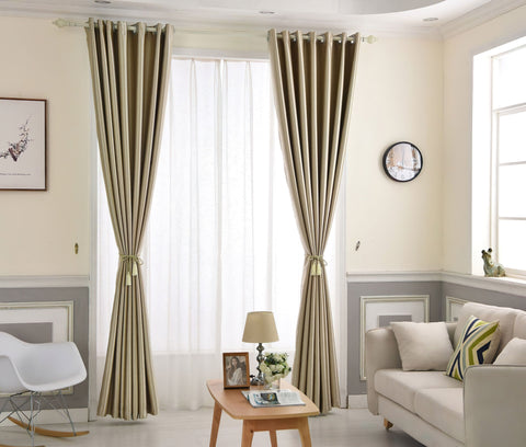 Tenda beige dorata