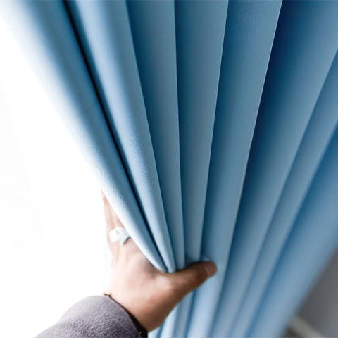 Tenda blu pastello