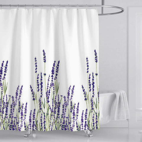 Tenda da doccia color lavanda (L180 cm x H200 cm)