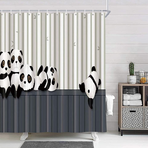 Tenda da doccia Panda (L180 cm x H200 cm)