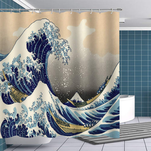 Tenda da doccia Kanagawa Wave (L180 cm x H200 cm)