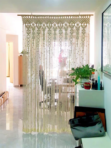 Tenda per porta in macramè <br /> (L60 cm x 230 cm)