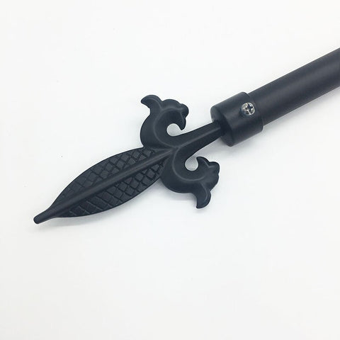 Bastone per tende nero (65-190 cm)