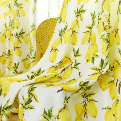 Tenda trasparente giallo limone