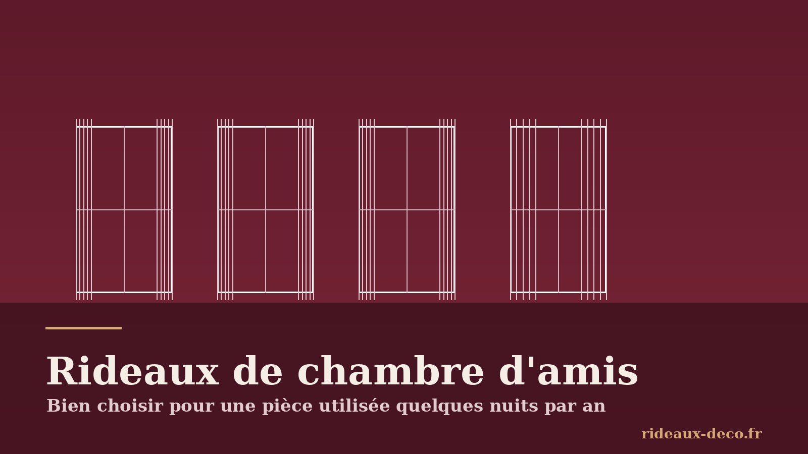 Rideaux de chambre d'amis