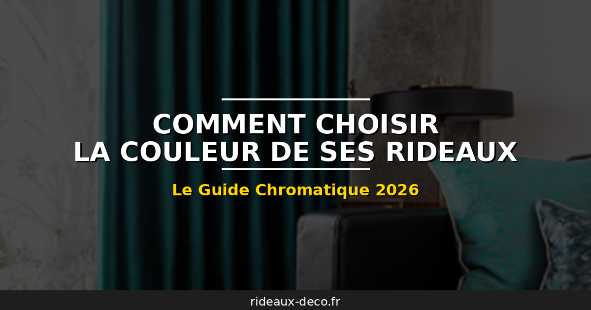 Guide chromatique comment choisir la couleur de ses rideaux decoration interieure 2026