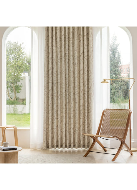 a chair sitting in front of a window