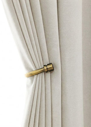 Rideau Occultant Velours Gris Perle Salon