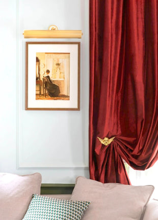 Elegante tenda rossa decorativa