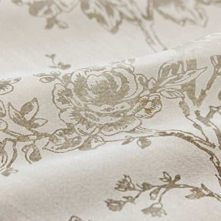 a close up view of a flowered fabric