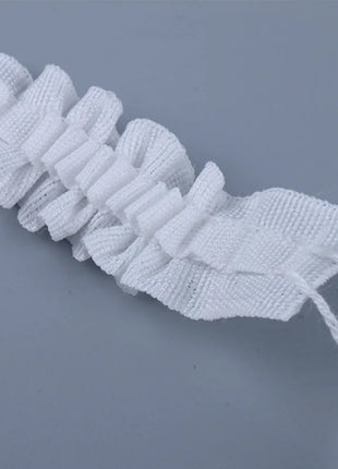Nastro con volant per tende 10 m x 3 cm