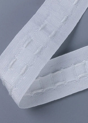 Nastro con volant per tende 10 m x 3 cm