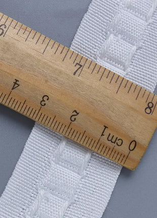 Nastro con volant per tende 10 m x 3 cm