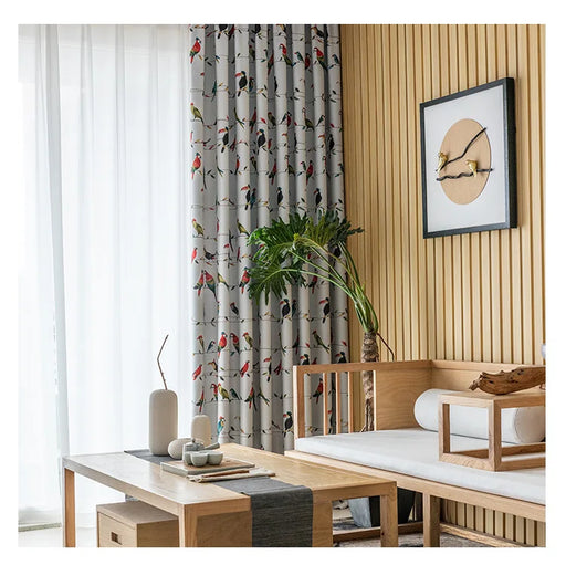 Rideau Motifs Perroquet