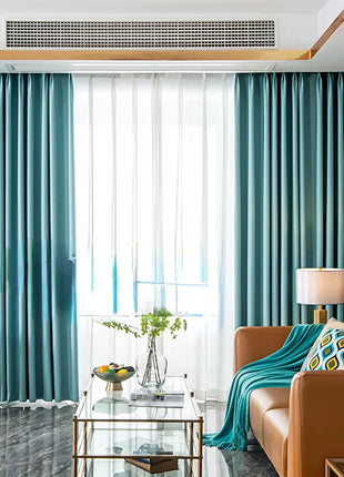 Rideau Bleu Turquoise