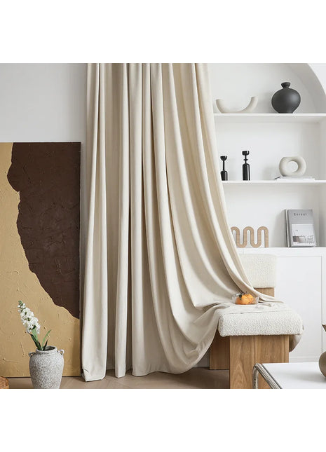 Rideau Blanc Opaque Tendance