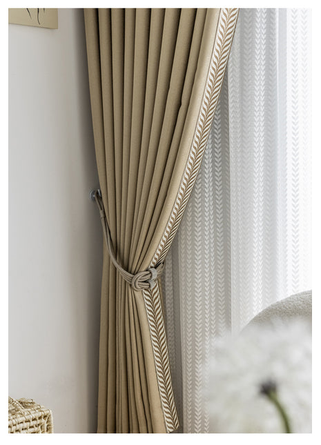 Rideau Beige Doré Tendance