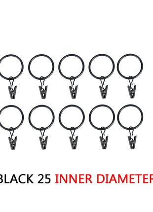 Anelli per clip per tende (10 pezzi)