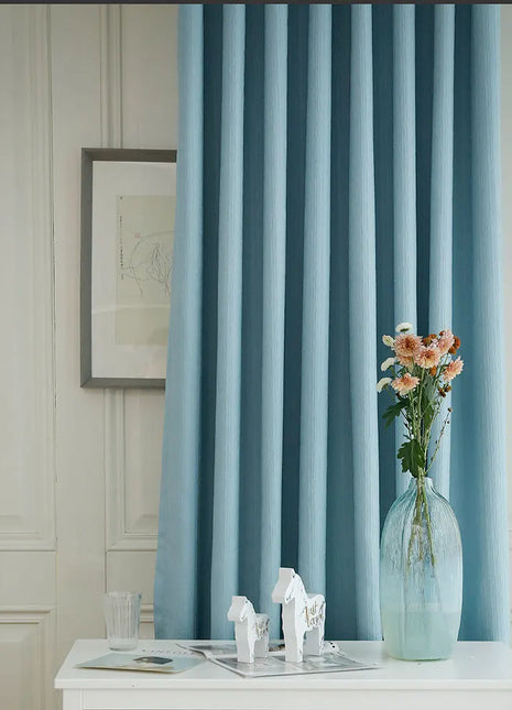 Rideau Couleur Bleu Ciel