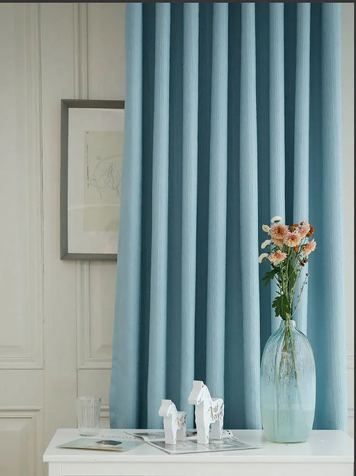 Rideau Couleur Bleu Ciel