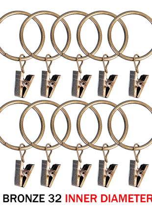 Anelli per clip per tende (10 pezzi)