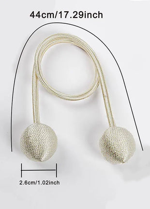 Fermatenda magnetico con palline (2 pezzi)