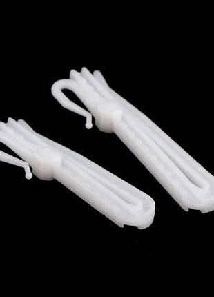 Ganci per tende in plastica, confezione da 10