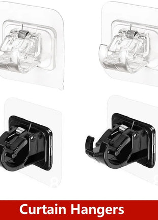 Staffe autoadesive per aste per tende (2-4 pezzi)