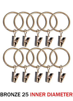 Anelli per clip per tende (10 pezzi)