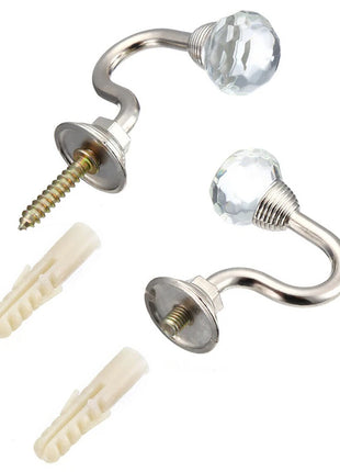 Ganci da parete con cristallo – Set da 2