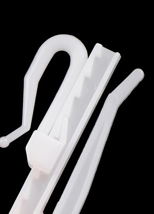 Ganci per tende in plastica, confezione da 10