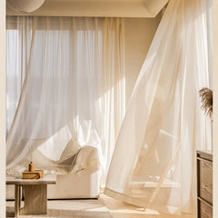 Voilage Beige Romantique