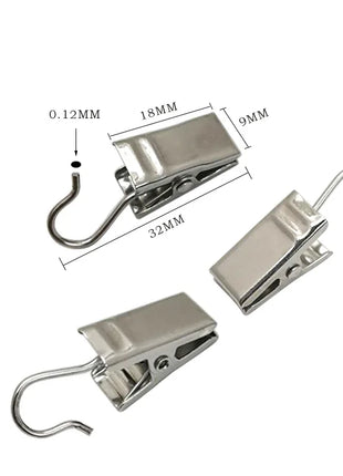 Clip per ganci per tende – Set da 10 pezzi