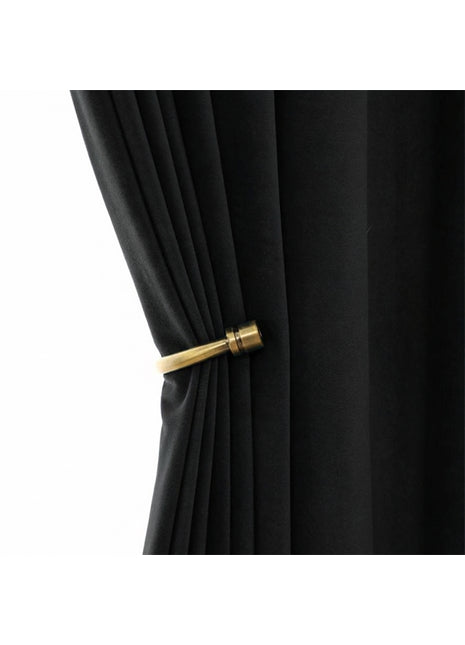 Rideau Occultant Velours Noir Salon
