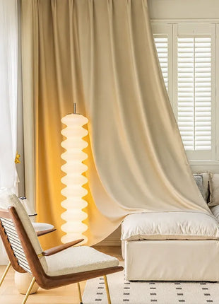 Elegante tenda in lino beige