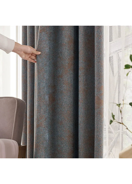 Tenda per soggiorno con effetto strutturato screziato